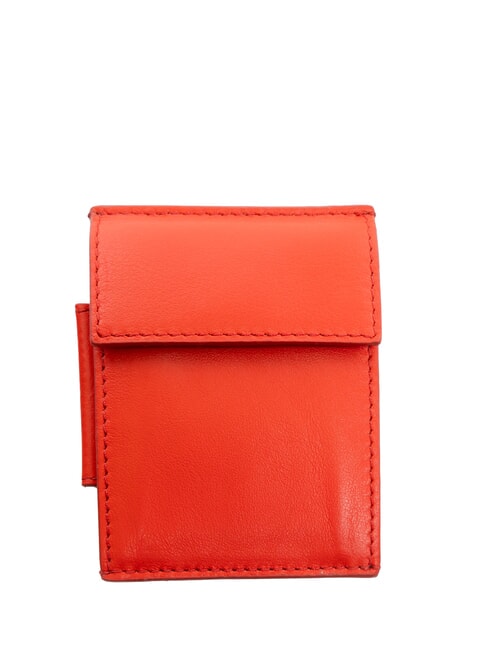 PIQUADRO URBAN Monedero/tarjetero de cuero ROJO - Carteras Hombre