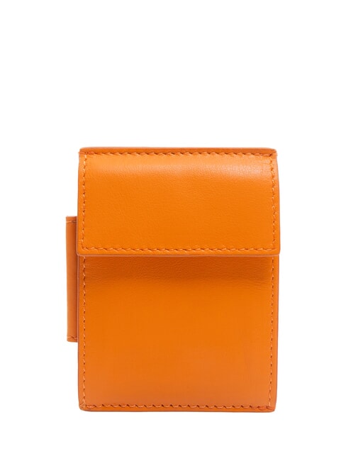 PIQUADRO URBAN Monedero/tarjetero de cuero NARANJA - Carteras Hombre