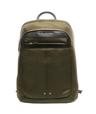 PIQUADRO LINK Mochila en piel y tela, soporte para pc de 15,6" - Mochilas para portátil