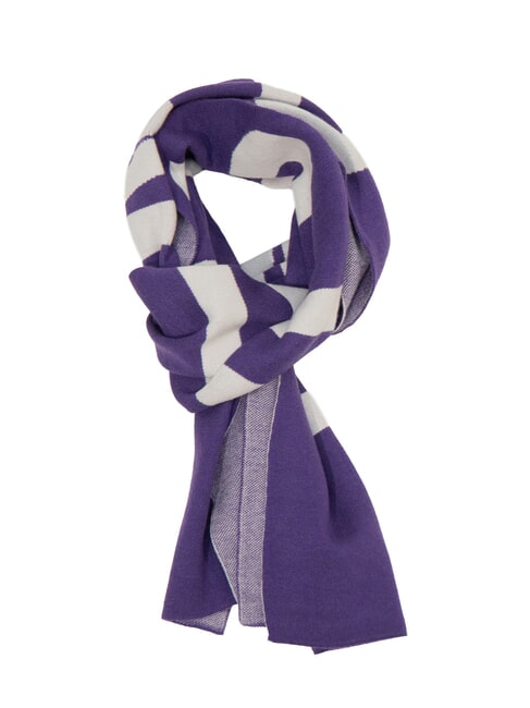 JOHN RICHMOND ZAMIG Bufanda con logo grande púrpura - Bufandas