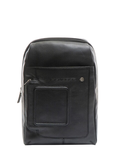 PIQUADRO VIBE Bolso de piel de un solo hombro negro - Bandoleras Hombre