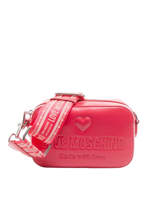 LOVE MOSCHINO MADE WITH LOVE Mini bolso de hombro fucsia - Bolsos Mujer