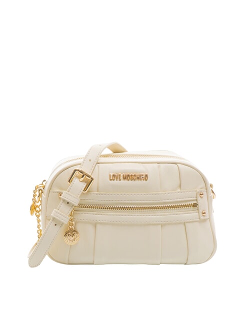 LOVE MOSCHINO CAMERA BAG Mini bolso de hombro Marfil - Bolsos Mujer