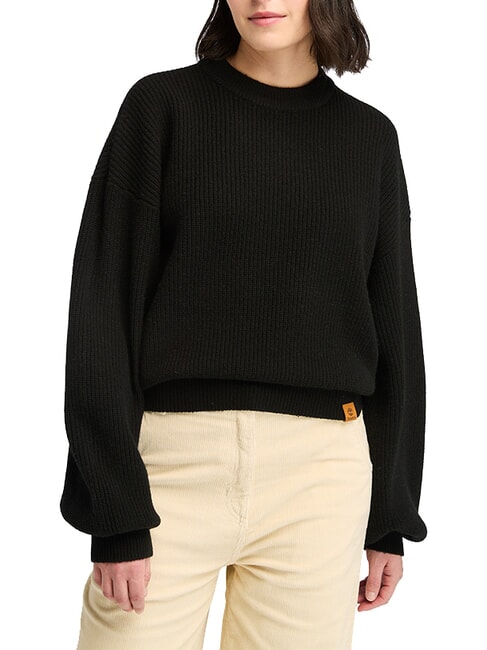 TIMBERLAND WOOL BLEND  Suéter de cuello redondo NEGRO - Suéteres de mujer