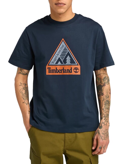 TIMBERLAND OUTDOOR INSPIRED  Camiseta de algodón zafiro oscuro - camiseta