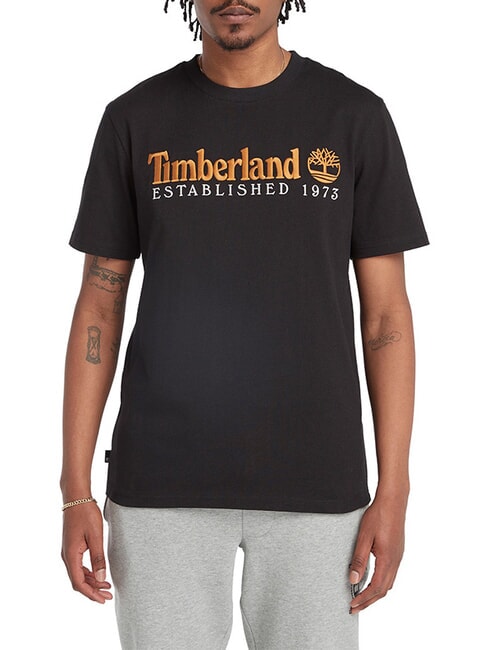 TIMBERLAND ESTABILISHED 1973 Camiseta de algodón NEGRO - camiseta