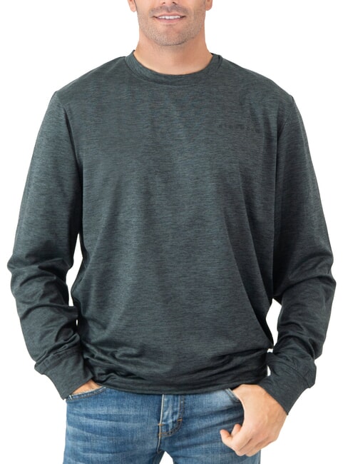 JOHN RICHMOND KUDRO Sudadera de cuello redondo con logotipo en relieve carbón - Sudaderas