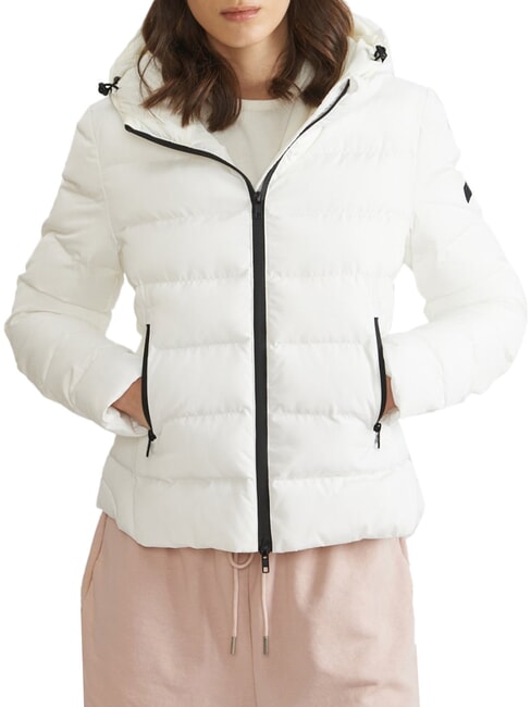 CANADIAN SIMCOE Chaqueta bomber con capucha blanco - Chaquetas de plumas de mujer