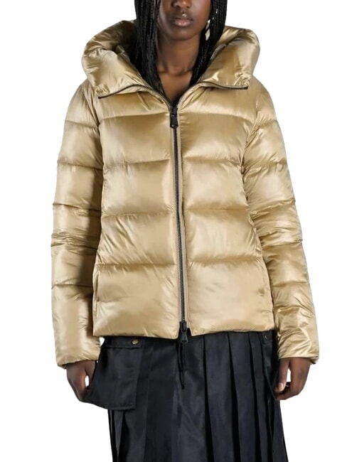 CANADIAN CAPE BRETON Chaqueta de plumón de satén con capucha cabra - Chaquetas de plumas de mujer