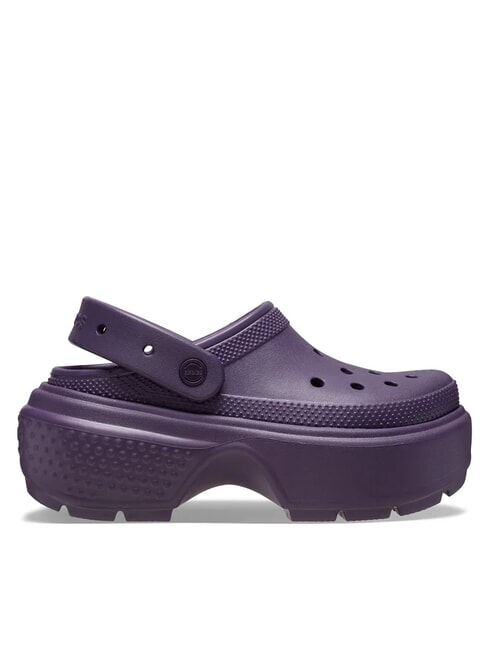 CROCS STOMP CLOG W Zuecos de plataforma iris oscuro - Zapatos unisex