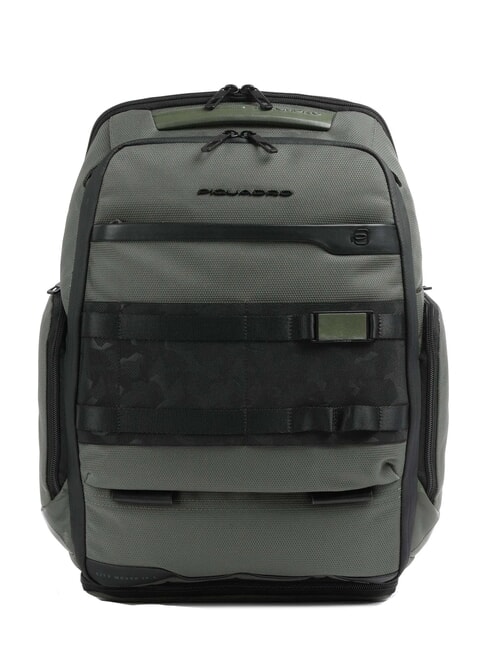 PIQUADRO FX Mochila de viaje para portátil de 15,6" VERDE - Mochilas para portátil