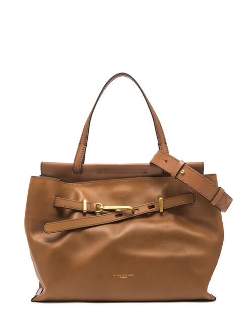 GIANNI CHIARINI TILDA Bolso bandolera de piel con bandolera CUERO - Bolsos Mujer