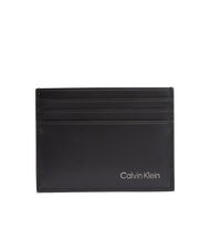 CALVIN KLEIN SMOOTH PU Tarjetero plano para 6 cc En negro - Carteras Hombre - 1