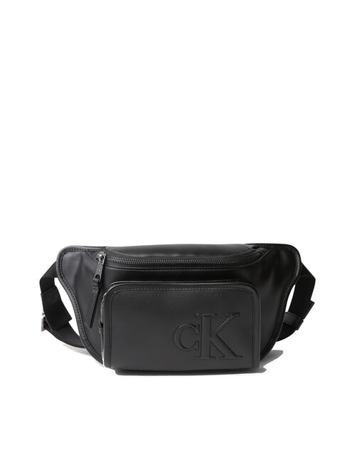 CALVIN KLEIN SCULPTED IMPRESSION Riñonera con bolsillo En negro - Riñoneras