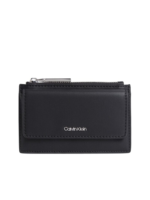 CALVIN KLEIN CK MUST Tarjetero con monedero En negro - Carteras Mujer