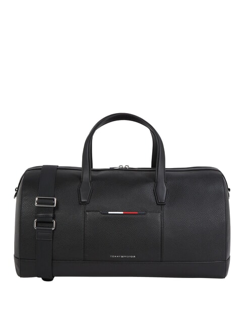 TOMMY HILFIGER TH CENTRAL Bolsa de lona con correa para el hombro negro - Bolsas de viaje