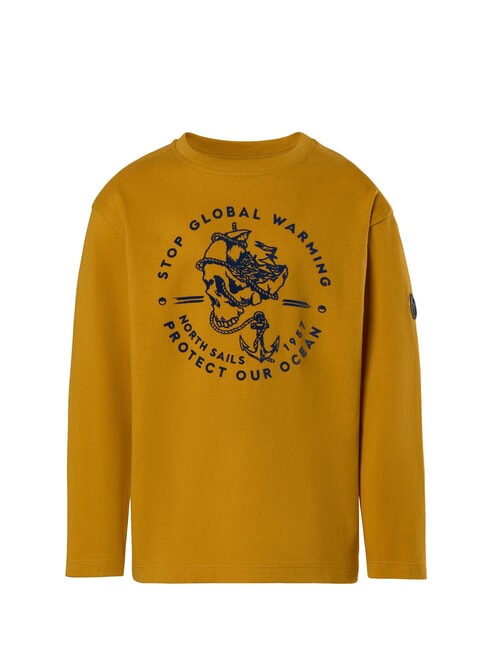NORTH SAILS GRAPHIC KIDS Camisa de algodón de manga larga especia dorada - Camiseta niño