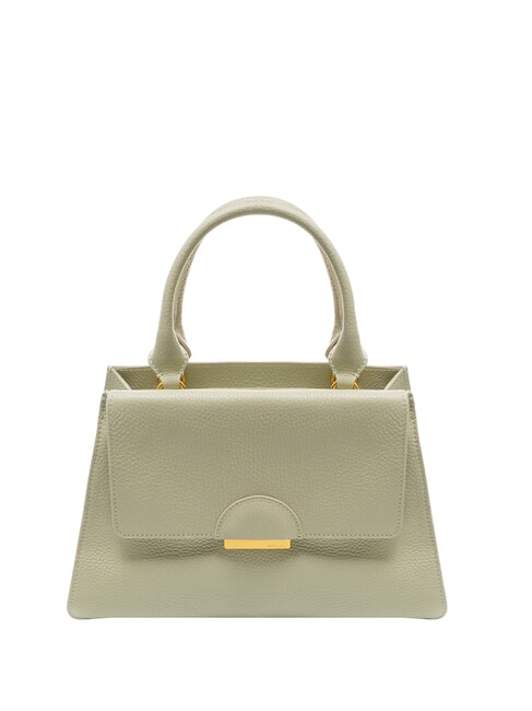 COCCINELLE TALEA Mini bolso maletín de piel verde celadón - Bolsos Mujer