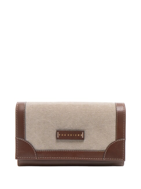 THE BRIDGE AUSTER  Cartera de mujer natural/marrón abb. oro - Carteras Mujer