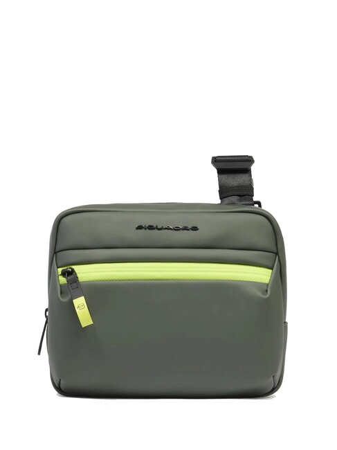 PIQUADRO CORNER SPECIALE GOMMATO Bolsa repelente al agua VERDE - Bandoleras Hombre