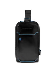 PIQUADRO BLUE SQUARE Mochila de cuero de un solo hombro - Bandoleras Hombre