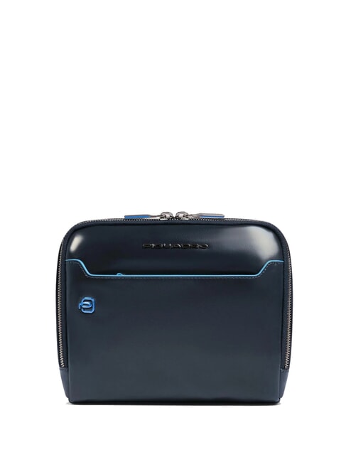 PIQUADRO BLUE SQUARE Bolso de cuero azul - Bandoleras Hombre