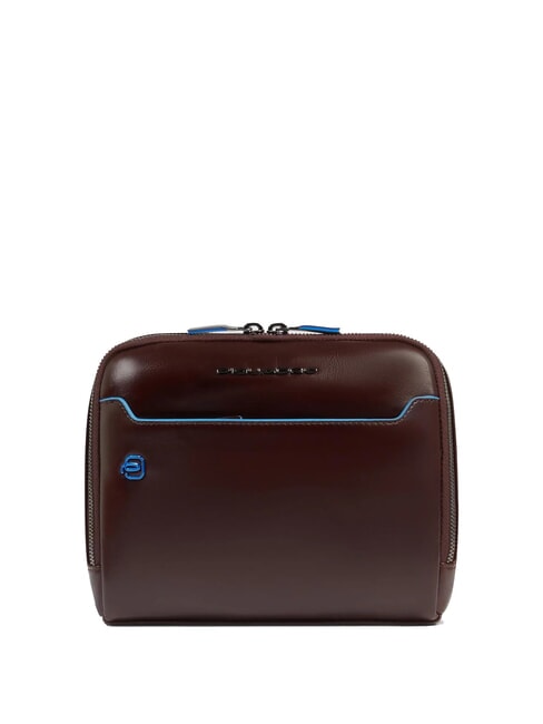 PIQUADRO BLUE SQUARE Bolso de cuero CAOBA - Bandoleras Hombre