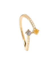 PDPAOLA JUNO Anillo de piedra bañado en oro - Anillos