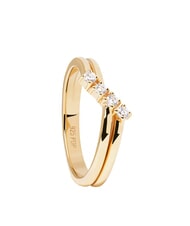 PDPAOLA THE NEW ESSENTIALS ANNA Anillo de circonita bañado en oro - Anillos