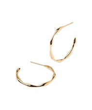 PDPAOLA FIVE VANILLA Pendientes de aro chapados en oro - Pendientes