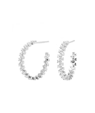 PDPAOLA THE NEW ESSENTIALS CROWN Pendientes de plata con circonitas plata - Pendientes - 1