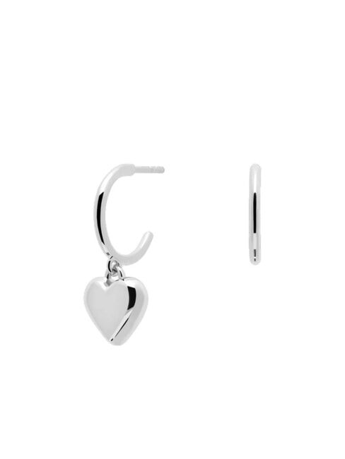 PDPAOLA L'ABSOLU ENGRAVE ME Pendientes de plata rodiada plata - Pendientes