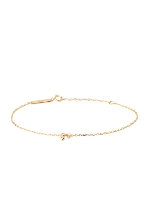 PDPAOLA THE NEW ESSENTIALS KIRA Pulsera de cadena con circonitas redondas y colgante de gota oro - Pulseras