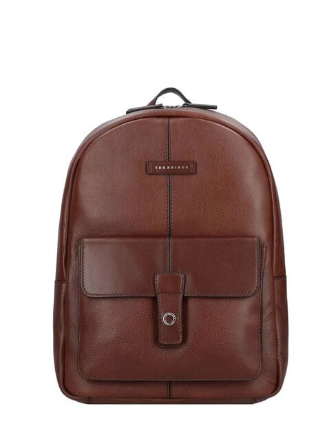 THE BRIDGE BIAGIO Mochila de cuero marrón 14/rutenio paladio - Mochilas Escuela & Tiempo Libre