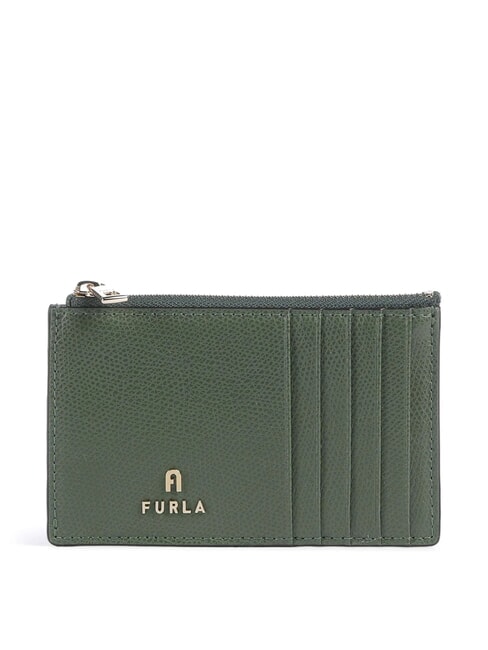 FURLA CAMELIA Cartera plana de piel aceituna - Carteras Mujer