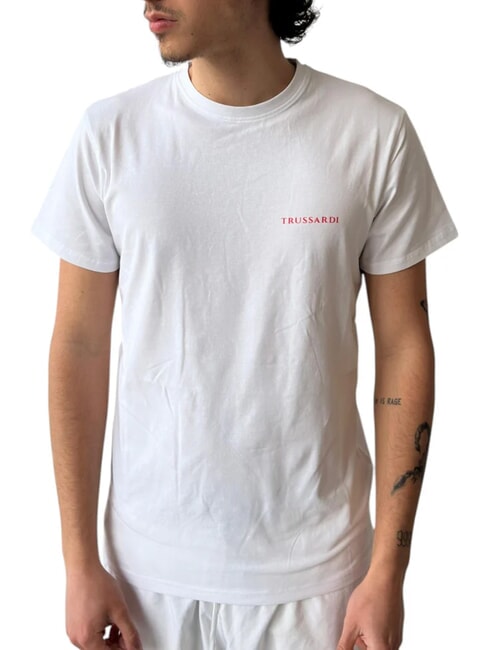 TRUSSARDI BRUSH  camiseta de manga corta blanco - camiseta