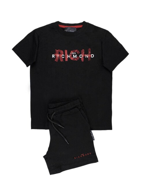 JOHN RICHMOND VALIMA Camiseta + Bermudas negro - Chándales para niños