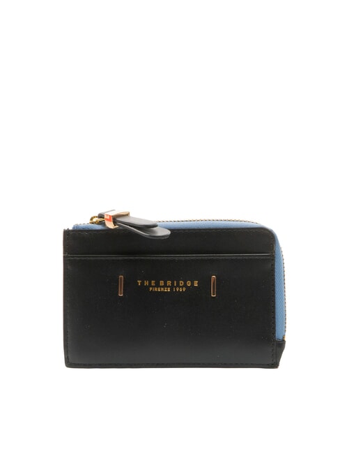 THE BRIDGE CHIARA  Cartera plana de cuero Oro negro - Carteras Mujer