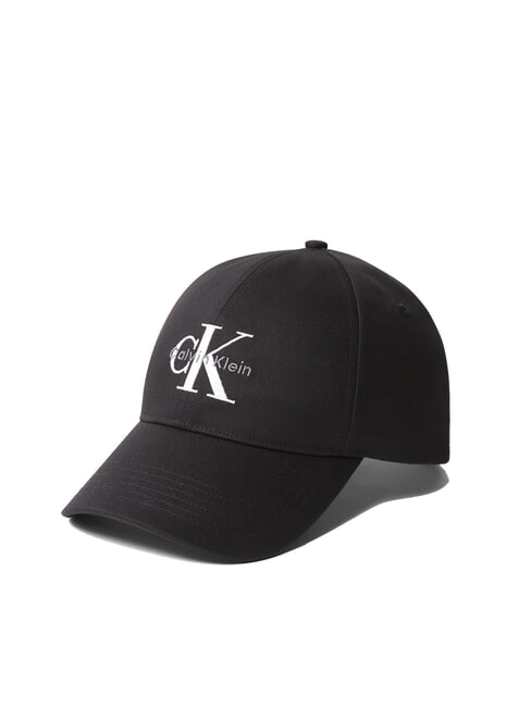 CALVIN KLEIN CKJ MONO LOGO gorra de béisbol de algodón En negro - Sombreros