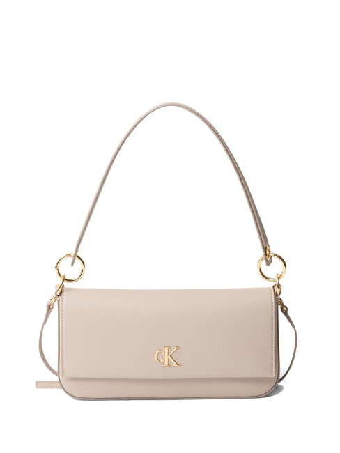 CALVIN KLEIN MINIMAL MONOGRAM Bolso de hombro, con correa para el hombro castillo - Bolsos Mujer