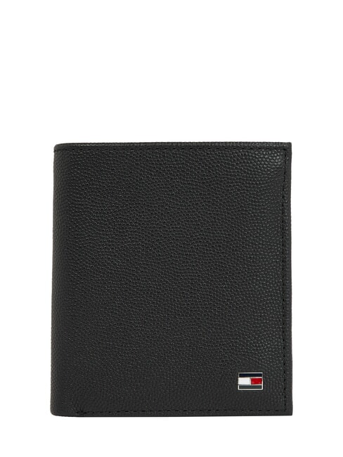 TOMMY HILFIGER TH FLAG Cartera de cuero negro - Carteras Hombre