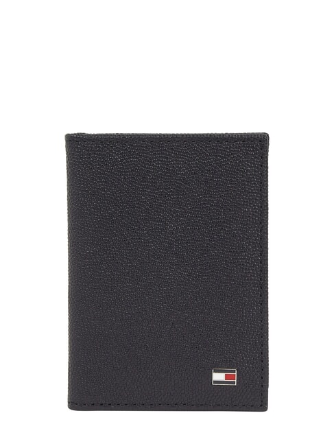 TOMMY HILFIGER TH FLAG  Cartera de cuero vertical azul espacial / negro - Carteras Hombre