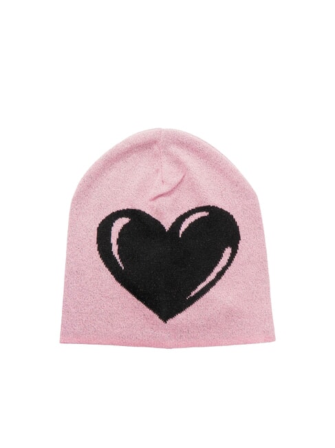 MOSCHINO CUORE Gorro de punto de lúrex rosa - Sombreros
