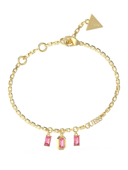 GUESS HASHTAG  Pulsera oro amarillo/fucsia - Pulseras