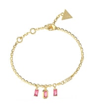 GUESS HASHTAG  Pulsera oro amarillo/fucsia - Pulseras - 1