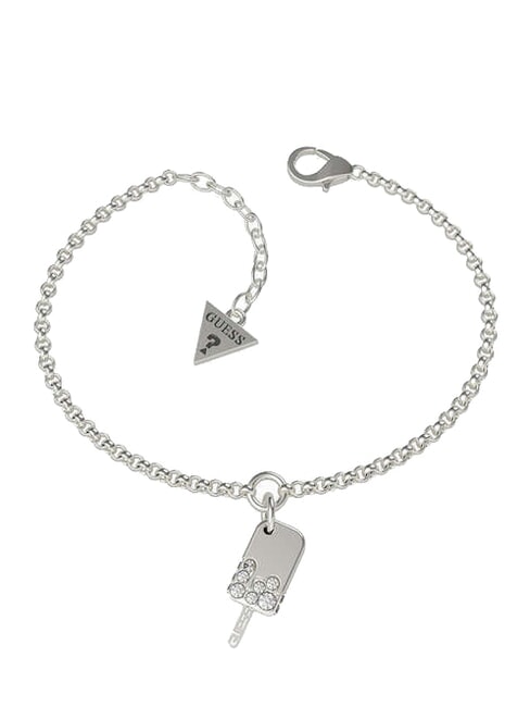GUESS I MELT FOR YOU  Pulsera de dijes SILVER - Pulseras