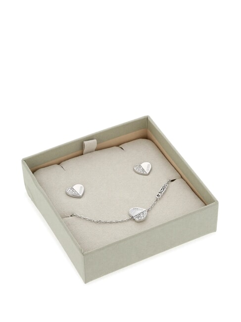GUESS LOVELY GIFT BOX Pulsera + pendientes SILVER - Pendientes