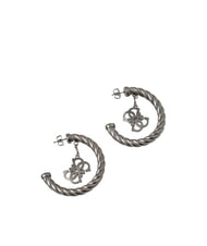 GUESS 4G VINTAGE Pendientes de medio círculo con charm - Pendientes