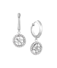 GUESS LIFE IN 4G Pendientes de aro con dije 4G SILVER - Pendientes - 1