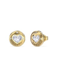 GUESS ROLLING HEARTS Pendientes con corazón engastado - Pendientes